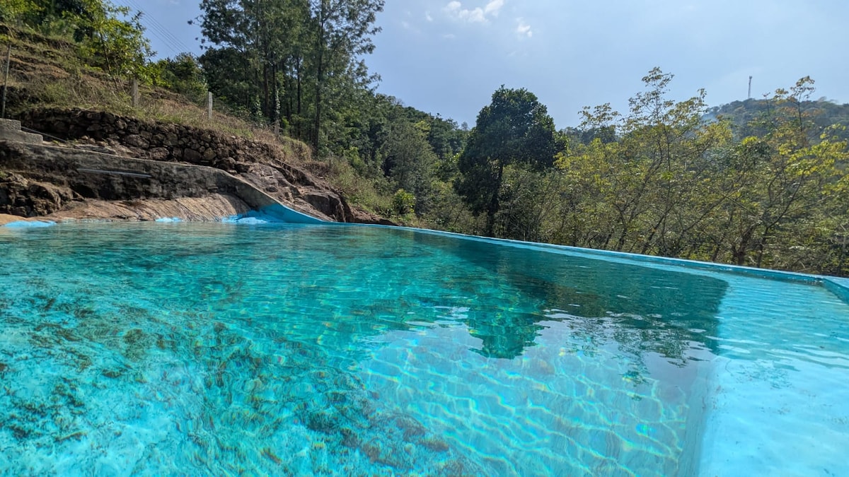 Private Natural Rock Pool Farmstay Kerala
